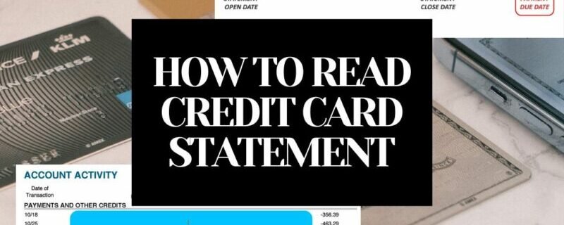 HOW TO READ A CREDIT CARD STATEMENT